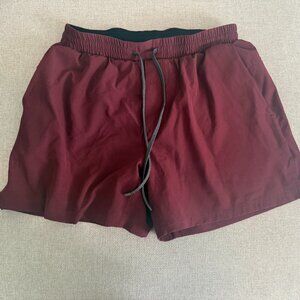Lululemon Pool Short 5-Inch, Size Medium Red Merlot